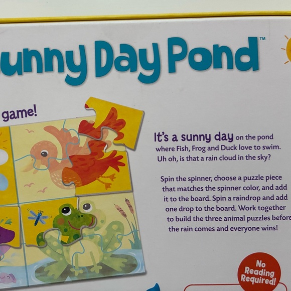Peaceable Kingdom Sunny Day Pond Cooperative Board Game - Picture 3 of 6
